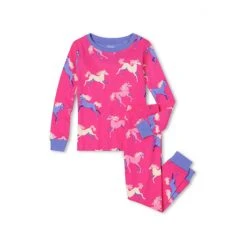 Hatley Pink Dreamland Horses Organic Cotton Pajama Set
