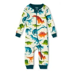 Hatley Cream Dino Park Organic Cotton Coverall