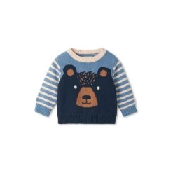 Hatley Blue Cheerful Bear Baby Sweater