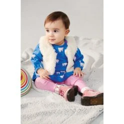 Hatley Baby Cream Faux Fur Vest